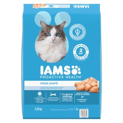 NOURRITURE SÈCHE POUR CHATS ADULTES IAMS(MC) PROACTIVE HEALTH(MC) POIDS SANTÉ AVEC POULET image