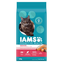 IAMS™ PROACTIVE HEALTH™ Adult Indoor Weight & Hairball Care Dry Cat Food with Salmon image