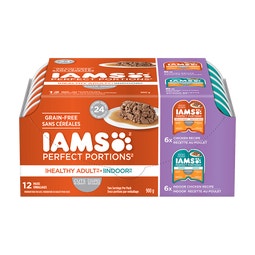 IAMS™ PERFECT PORTIONS™ Healthy Adult Wet Cat Food Variety Pack - Chicken & Indoor Chicken Cuts In Gravy image