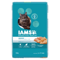 IAMS™ PROACTIVE HEALTH™ Adult Indoor Weight & Hairball Care Dry Cat Food with Chicken & Turkey image
