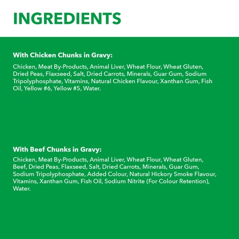 IAMS Proactive Health Adult Chunks in Gravy With Chicken and With Beef Wet Dog Food Variery Pack, 369g (12 cans) image 1