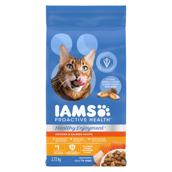 IAMS™ PROACTIVE HEALTH™ HEALTHY ENJOYMENT™ CHICKEN & SALMON ADULT DRY CAT FOOD image 1