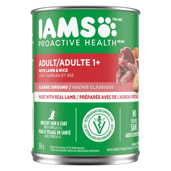 IAMS™ PROACTIVE HEALTH™ Adult Wet Dog Food with Lamb & Rice Classic Ground image 1