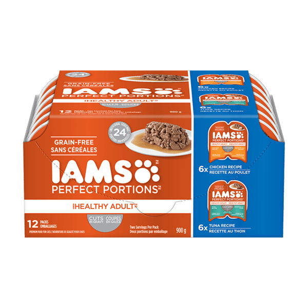 IAMS™ PERFECT PORTIONS™ Healthy Adult Cuts In Gravy Variety Pack Wet Cat Food - Chicken & Tuna image 1