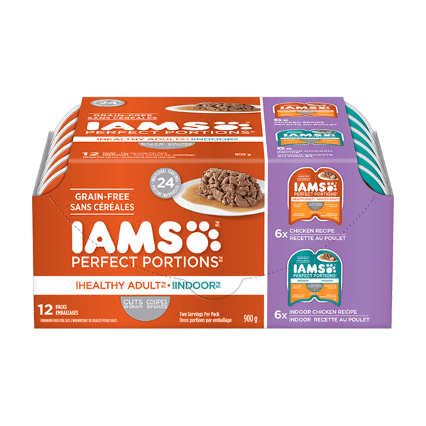 IAMS™ PERFECT PORTIONS™ Healthy Adult Wet Cat Food Variety Pack - Chicken & Indoor Chicken Cuts In Gravy image 1