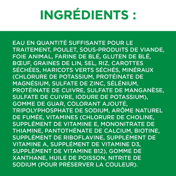 NOURRITURE HUMIDE POUR CHIENS ADULTES IAMS(MC) PROACTIVE HEALTH(MC) SAVEUR DE BŒUF, RIZ, CAROTTES ET HARICOTS VERTS, MORCEAUX EN SAUCE image 6