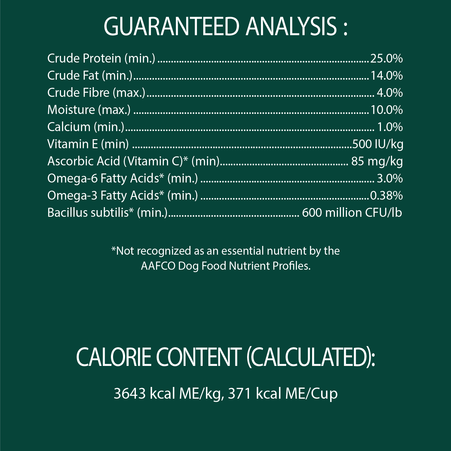 IAMS ADVANCED HEALTH IMMUNE HEALTH Adult Dry Dog Food Chicken & Superfoods Recipe, 2.72kg Bag guaranteed analysis image