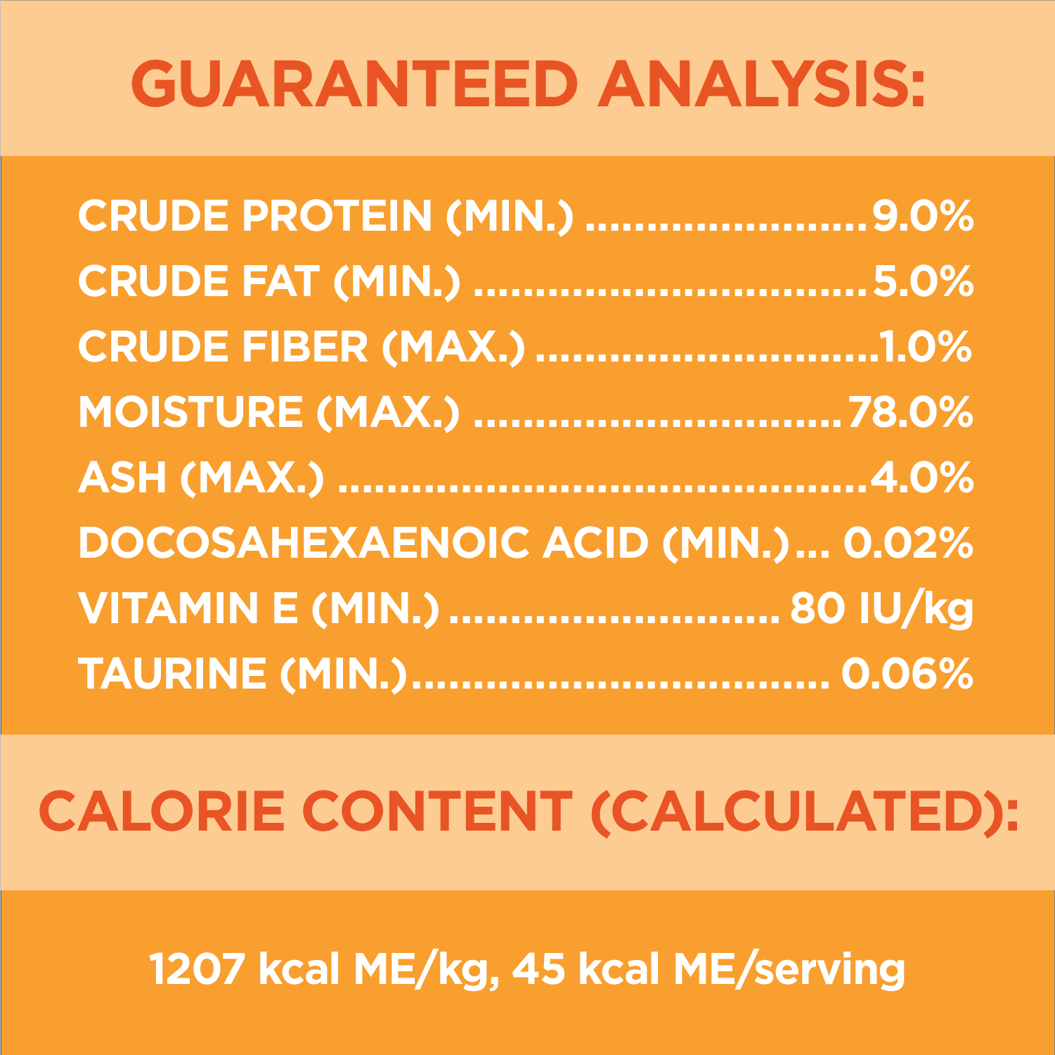 IAMS™ PERFECT PORTIONS™ Healthy Kitten Wet Cat Food Chicken Paté guaranteed analysis image