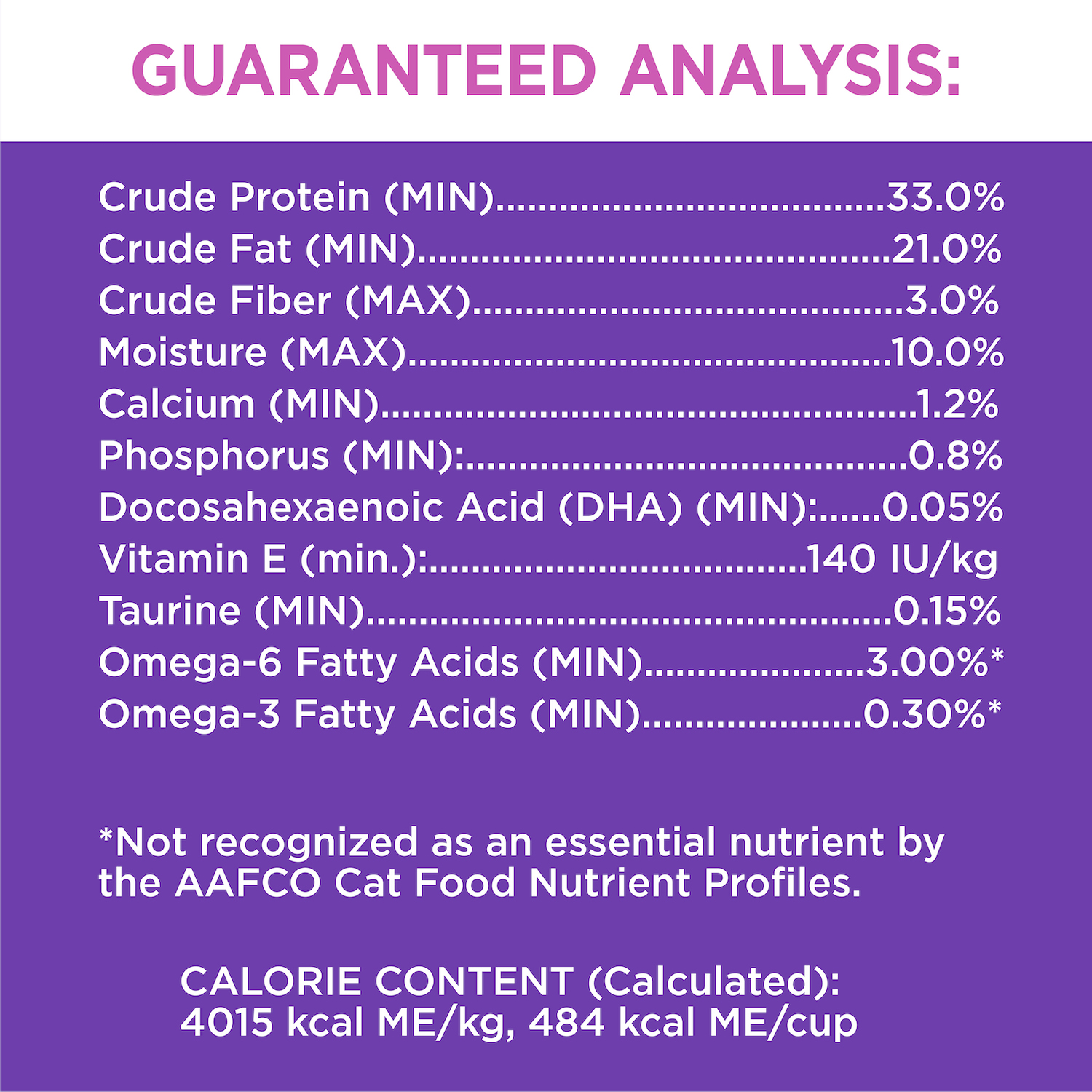 IAMS™ Healthy Kitten Dry Cat Food with Chicken guaranteed analysis image