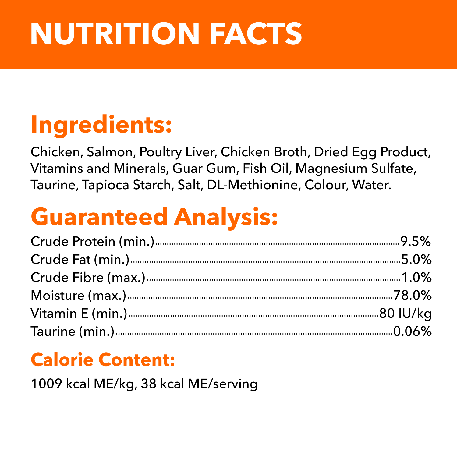 IAMS™ PERFECT PORTIONS™ Healthy Adult Wet Cat Food Salmon Paté guaranteed analysis image