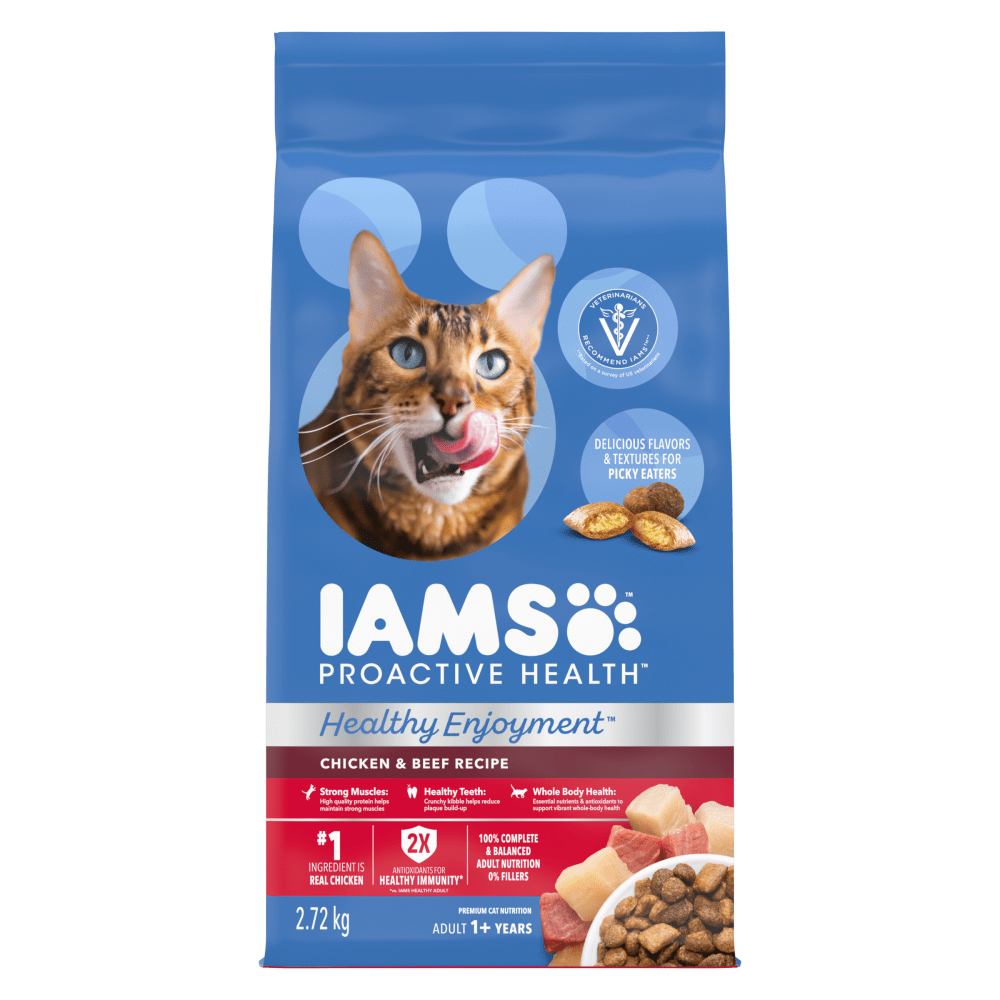 IAMS™ PROACTIVE HEALTH™ HEALTHY ENJOYMENT™ CHICKEN & BEEF ADULT DRY CAT FOOD image 1