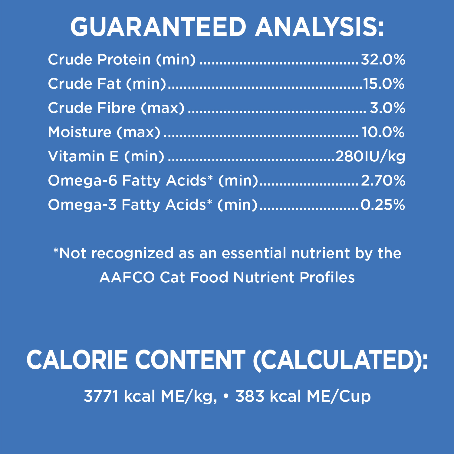 IAMS PROACTIVE HEALTH HEALTHY ENJOYMENT Adult Dry Cat Food Chicken & Beef Recipe, 2.72kg Bag guaranteed analysis image