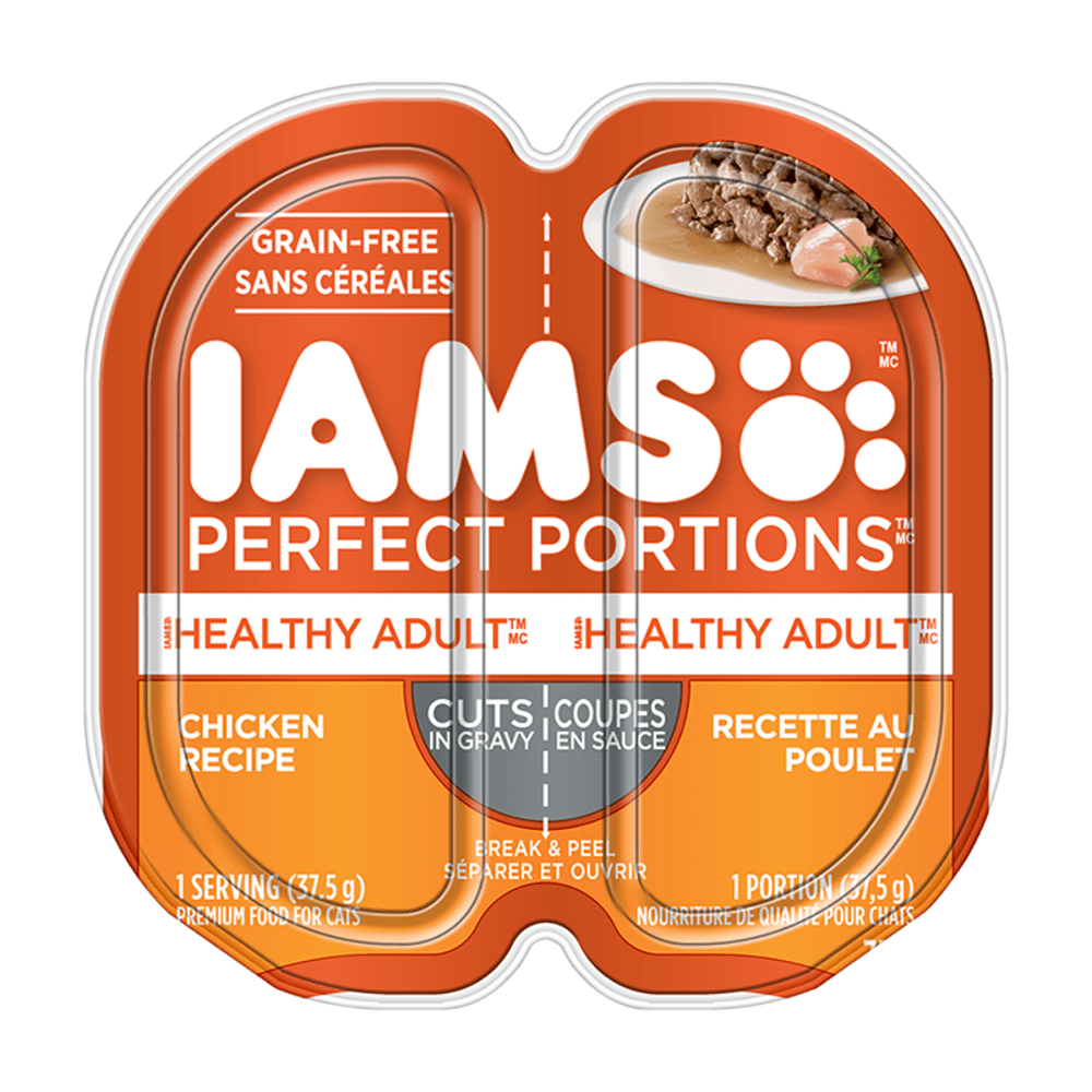IAMS™ PERFECT PORTIONS™ Adult Wet Cat Food Chicken Cuts in Gravy image 1