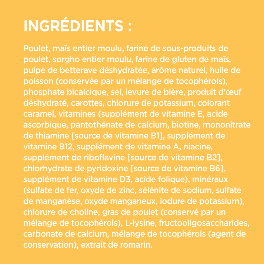 NOURRITURE SÈCHE POUR CHIOTS DE GRANDE RACE IAMS(MC) ingredients image